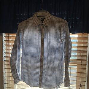 Men's Blue Patterned Shirt